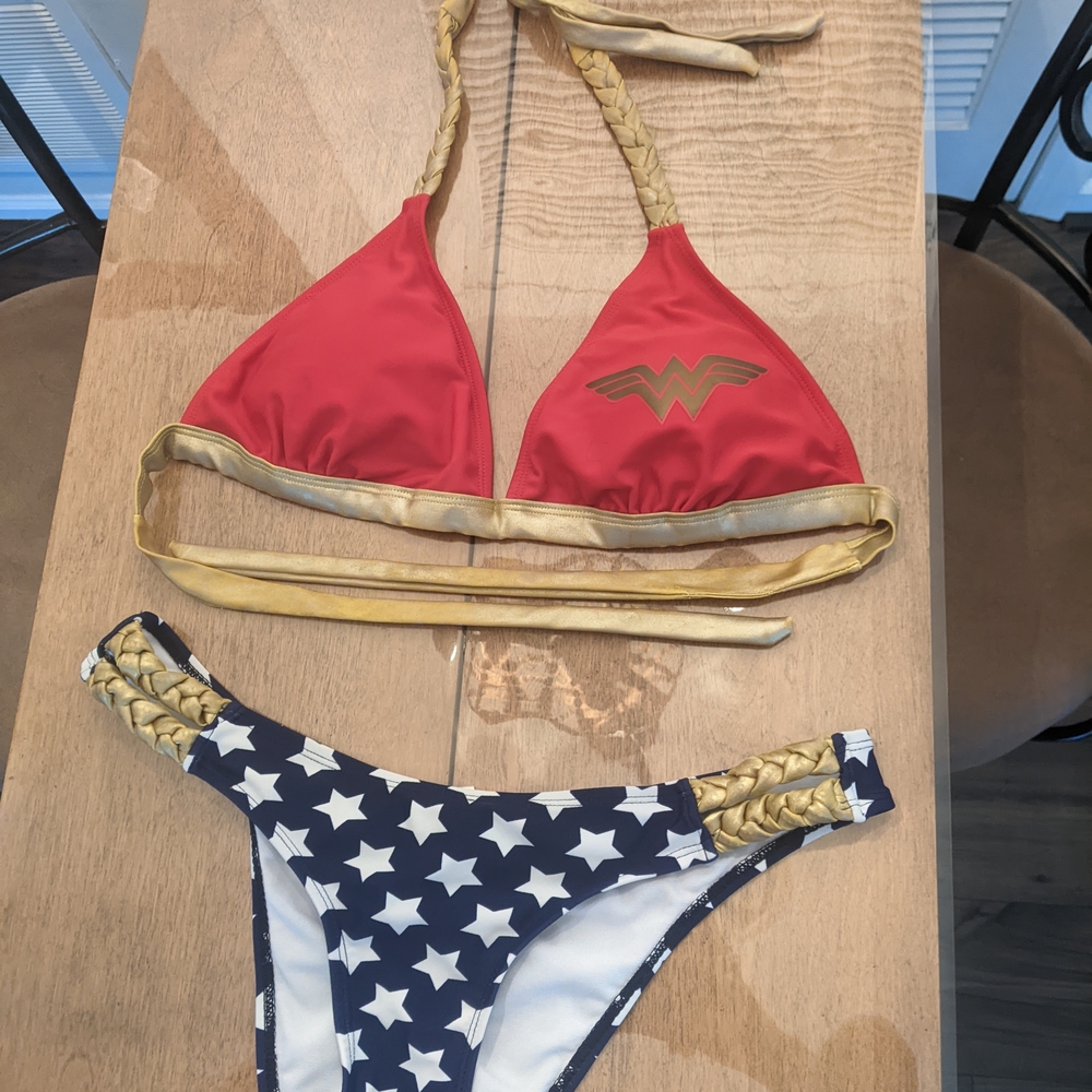 DC Comics Red and Blue Wonder Woman Bikini